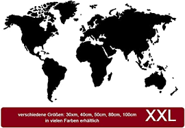 Schauen sie sich die weltkarten an die wand an, wo man die besuchten länder freirubbeln kann. Weltkarte Aufkleber Map Of The World Sticker Aufkleber Erhaltlich In 30x20cm 40x25cm 50x30cm 80x45cm 100x55cm Fur Ihr Wohnmobil Wohnwagen Caravan Oder Als Wandtattoo 210 1 80x45cm Weiss Glanz Amazon De Garten