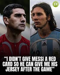Former Chilean referee, Carlos Chandía, shockingly revealed that he  refrained from giving Lionel Messi a second yellow card in the 2007 Copa  América semifinals in order to get his match-worn jersey at