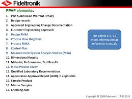 Production Part Approval Process Based On Ppap Manual 4