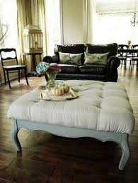 Thrift store coffee table turned diy tufted ottoman, source: 65 Diy Coffee Table Into Ottoman Ideas Diy Coffee Table Coffee Table Diy Furniture