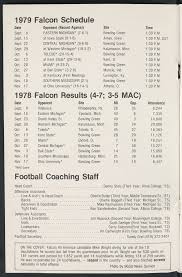 BGSU Football Media Guide 1979