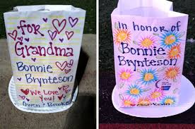My daughter (again) took this shot at the relay for life in june 2007; Ideas For Decorating Luminaria Bags For Relay For Life Relay For Life Luminaries Bags Relay