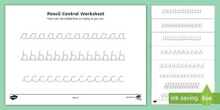 Students can practice writing uppercase and lowercase letters. Handwriting Worksheets Alphabet Pencil Control