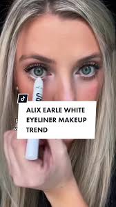 Alix Earle White Eyeliner Makeup Trend: Eyebrightening Tutorial