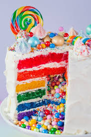How To Make The Ultimate Rainbow Surprise Cake Recipe Inside Cake Rainbow Layer Cakes Surprise Inside Cake