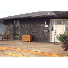 Genstone Stacked Stone 24 In X 42 In Coffee Faux Stone Siding Panel 4 Pack Sscp 4 The Home Depot Stone Siding Panels Faux Stone Siding Stacked Stone