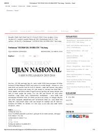 Silakan klik pembahasan soal un 2016 no 22 tentang termokimia untuk melihat artikel selengkapnya. Pembahasan Bocoran Soal Un Kimia 2016 Pak Anang Chemistry React Pdf