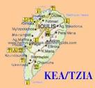Map & Synopsis: Greek Island of Kea (Cyclades)