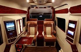 Advanced Appliances In Passengers Room Minibar For Car Mercedes Benz Sprinter Modification By Lexani Motorcars D Benz Sprinter Mercedes Benz Luxurious Bedrooms