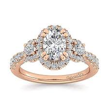 Rose gold is one of the most feminine and unique colors of gold, and it's a result of mixing yellow gold with alloys like copper. 14k Rose Gold Oval Diamond Engagement Ring Er12770o4k44jj Gabriel Co