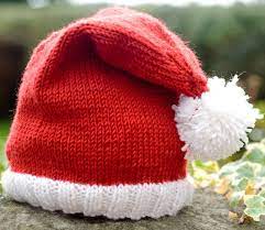 Knitting Pattern Baby Christmas Santa Hat Baby Santa Hat Santa Hat Pattern Baby Hat Knitting Pattern