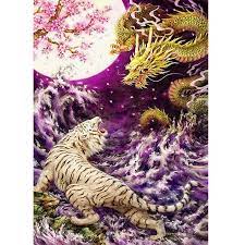 Jual produk lukisan naga harimau termurah dan terlengkap februari 2021 bukalapak. Gambar Naga Dan Harimau