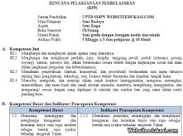 Rpp Seni Budaya Kelas 9 Smp Mts Semester 2 K13 Revisi 2020 Websiteedukasi Com