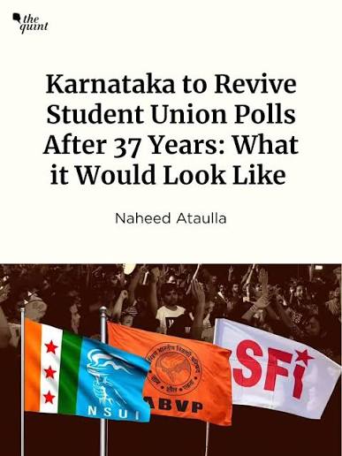 The Congress government has decided to restore students' union elections in  all higher education institutions from the academic year beginning in June,  a move which was banned by its own party in