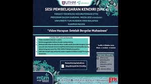 Dr siti amira binti othman fakulti sains gunaan & teknologi, kampus pagoh uthm produk. Spk 4 Spkftk4 Mtmawesome Mtmuthm Youtube