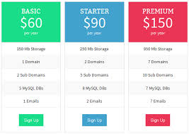 design a professional comparison chart pricing table within