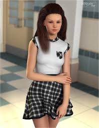 School Textures for Skater Dress | Daz 3D