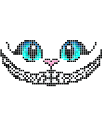 Cat With Big Blue Eyes Happy Smile Stickers Muraux Minecraft Pixel Art Pixel Art