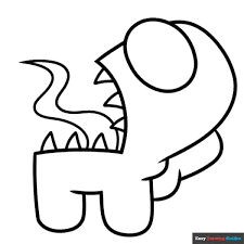 desenho para colorir among us