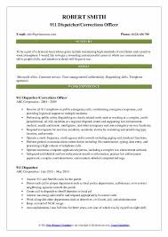 911 Dispatcher Resume Samples Qwikresume
