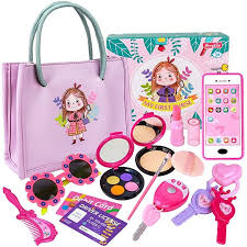 Amazon Com Little Girls Purse Set 13 Pcs Play Purse And Pretend Makeup Toy My First Princess Purse Including Makeup Toys Toddler Girl Gifts Toddler Gifts