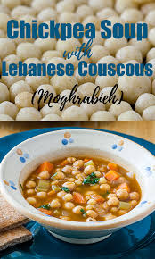 Moghrabieh couscous how to cook. Chickpea Soup With Moghrabieh Lebanese Couscous