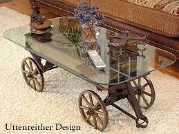 Remove the coffee table glass top and you have a real usable goat wagon. Repurposed Vintage Wood Wagon Coffee Table Wood Wagon How To Antique Wood Coffee Table