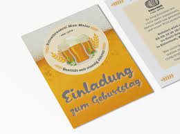 Originelle, lustige und stilvolle karten zum geburtstag online selbst gestalten. Bier Wappen Einladung Einladungskarte Geburtstag Bayrisch Wirmachendeinekarte