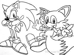Sonic is a famous hedgehog invented by sega initially as the protagonist of the sonic the hedgehog series of games. Coloring Pages Of Tails From Sonic Coloring Pages For Kids