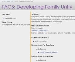 Facs Developing Family Unity Family Communication Development Unity