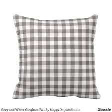 Black And White Checkered Outdoor Planters Grey And White Gingham Pattern Checkered Outdoor Pillow Uv And Mildew Resistant Outdoor Pillows Patterned Throw Pillows Throw Pillow Pattern