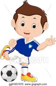 ✓ free for commercial use ✓ high quality images. Vector Stock Cartoon Boy Playing Football Clipart Illustration Gg91631970 Gograph