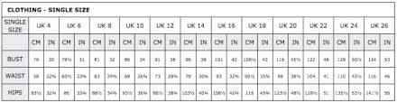 Jeans Size Chart Uk The Best Style Jeans