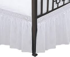 By brookside (96) $ 92 37. Buy Biscaynebay Wrap Around Bed Skirts With Split Corners For Full Twin Beds 18 Inches Drop White Elastic Dust Ruffles With Adjustable Belts Silky Luxurious Fabric Solid Online In Turkey B08yx6hvq6
