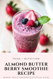 Almond Butter Berry Smoothie Recipe Mixed Berry Smoothie Juicing Recipes Smoothie Recipes