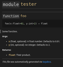 Maybe you would like to learn more about one of these? Generate Markdown Api Documentation From Google Style Python Docstring The Lazy Alternative To Sphinx Pythonrepo