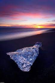 Piece Of An Iceberg On Black Sand Beach In Iceland By Dorothy Black Sand Beach Black Sand Beach Hawaii Black Sand Beach Bali