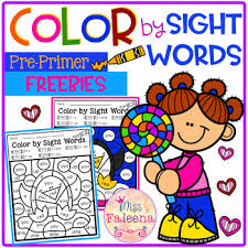 You will find all 41 sight words off of the dolch sight words list in this activity. Sight Words Coloring Sheets 1st Grade Worksheets Teaching Resources Tpt