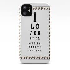 I Love Asl Eye Chart Iphone Case By Eloiseart