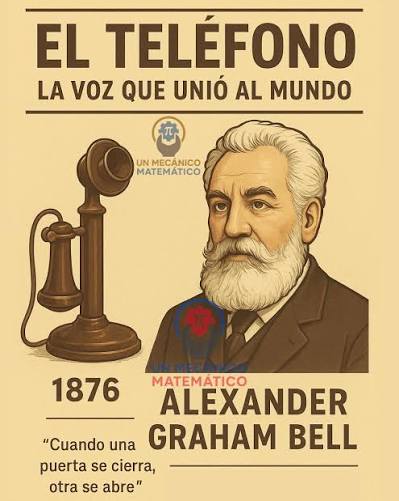 📱 El teléfono – La voz que unió al mundo 🌍 El teléfono fue uno de los inventos más revolucionarios de la historia. En 1876, Alexander Graham Bell logró transmitir por primera