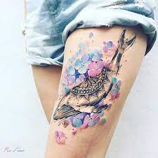 65 Badass Thigh Tattoo Ideas For Women Page 2 Of 6 Stayglam Leg Tattoos Thigh Tattoo Designs Thigh Tattoos Women