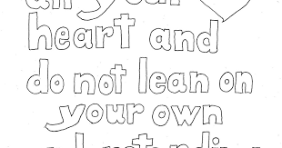 Display the posters to serve as a reminder of the verse. Coloring Pages For Kids By Mr Adron Trust In The Lord Scripture Print And Color Page