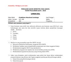 Soal penilaian akhir tahun smk sumpah pemuda 2 ciawi tahun pelajaran 2020/2021 mata pelajaran: Download Soal Pas Gasal Praktikum Akuntansi Lembaga Kelas Xii