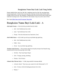 Read nama from the story makna by barliandsf (barlian) with 2,497 reads. Rangkaian Nama Bayi Pdf