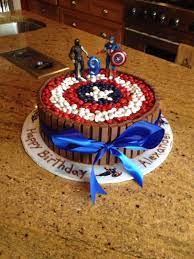 In several parts spiderman,captain marvel and hawkeye were also part of it. Pin By Liz Klibert On Cake Avenger Cake Kit Kat Cake Boy Birthday Cake