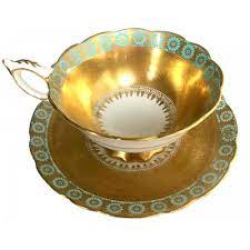 Check spelling or type a new query. Luxury Vintage Gilt Encrusted Royal Staffordshire Tea Cup Set Aqua