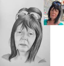 My friends drew their portraits from the heart. I sat down to sketch, and  my sketch encapsulated my feelings