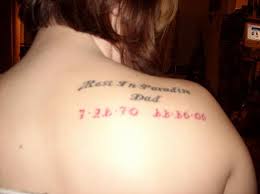 Cancer remembrance tattoo for mom on foot. Tattoo Rip Dad Quotes Quotesgram