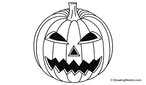 How to draw a pumpkin face. How To Draw A Pumpkin Step By Step Tutorial
