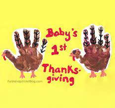 Maybe you would like to learn more about one of these? Baby S 1st Thanksgiving Handprint Turkey Keepsake